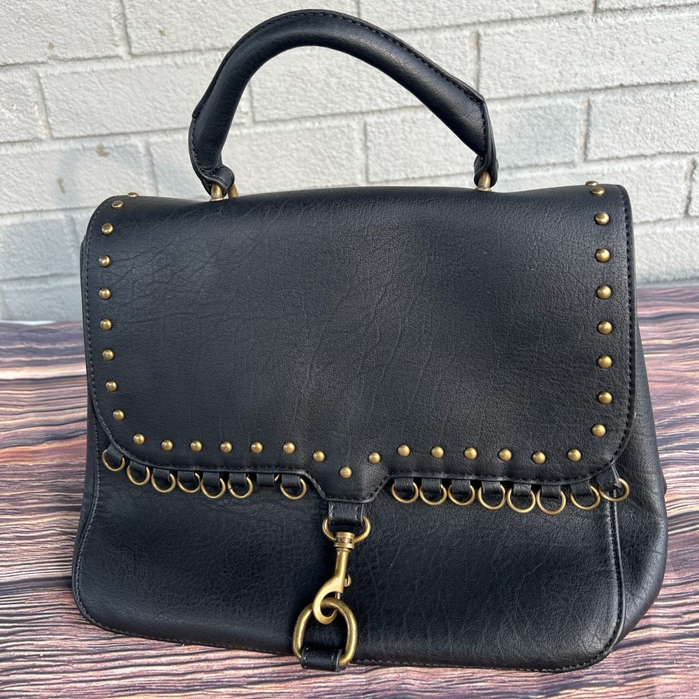 Hayden Harnett Eva Womens Black Satchel Handbag
